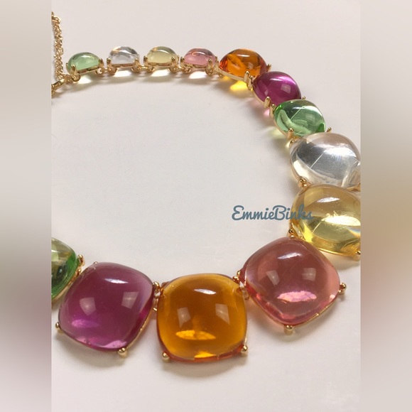 New Zara Multicolor Resin Cube Necklace - Picture 8 of 16